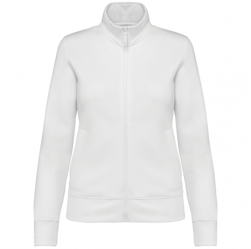 white Chaqueta felpa mujer