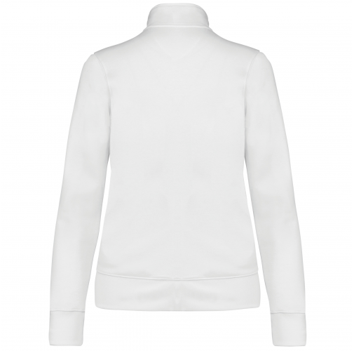 white Chaqueta felpa mujer