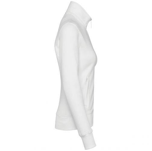 white Chaqueta felpa mujer