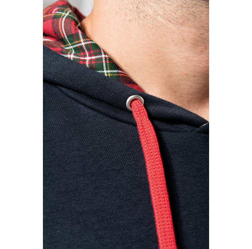 Sudadera con capucha de forro contrastado - Unisex