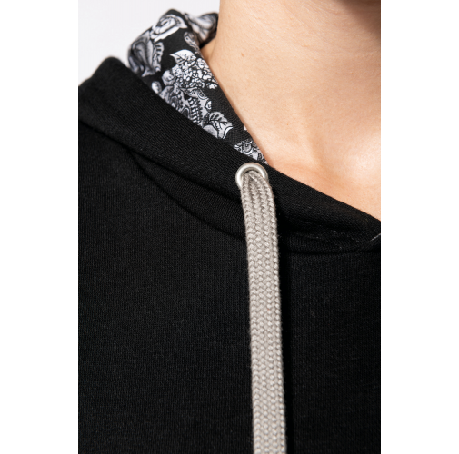 Sudadera con capucha de forro contrastado - Unisex