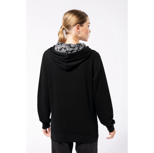 Sudadera con capucha de forro contrastado - Unisex