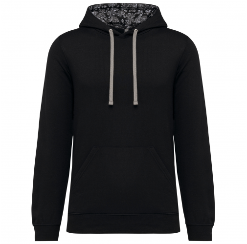 black / mexican skull Sudadera con capucha de forro contrastado - Unisex