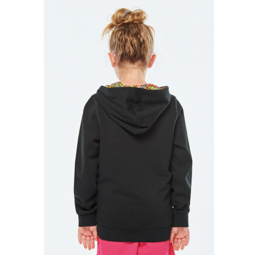 Sudadera con capucha de forro contrastado infantil