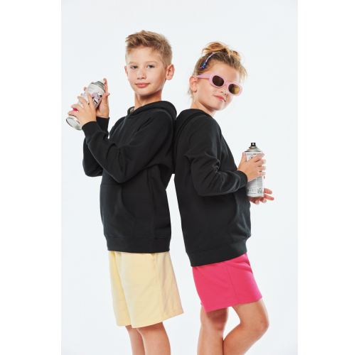 Sudadera con capucha de forro contrastado infantil