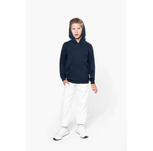Sudadera con capucha de forro contrastado infantil