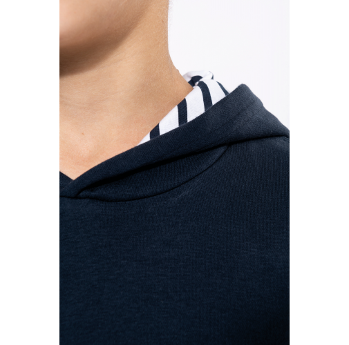Sudadera con capucha de forro contrastado infantil