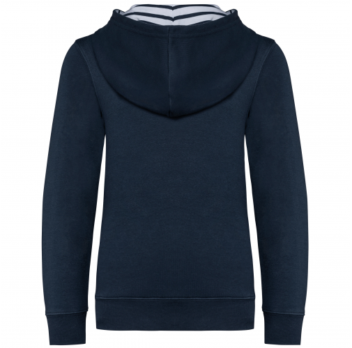 Sudadera con capucha de forro contrastado infantil