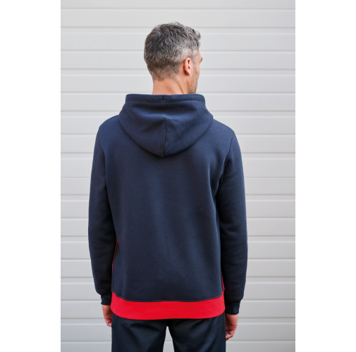 Sudadera tricolor con capucha unisex