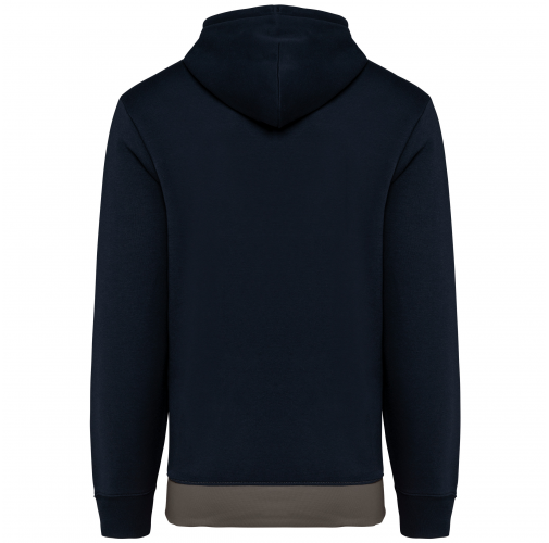 navy / white / basalt grey Sudadera tricolor con capucha unisex