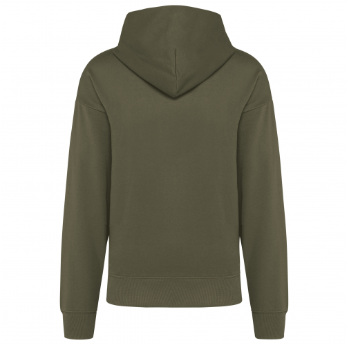 light khaki Sudadera de felpa oversize con capucha unisex
