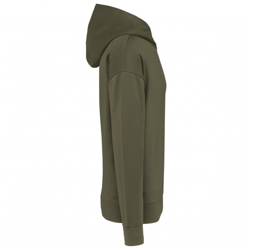 light khaki Sudadera de felpa oversize con capucha unisex
