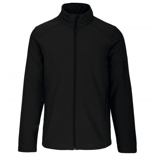 black Chaqueta softshell hombre
