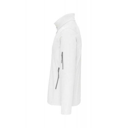 white Chaqueta softshell hombre