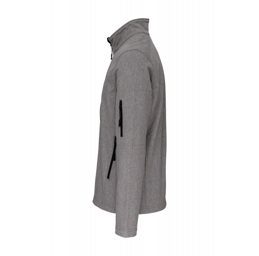 marl grey Chaqueta softshell hombre