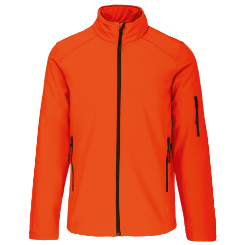 fluorescent orange Chaqueta softshell hombre