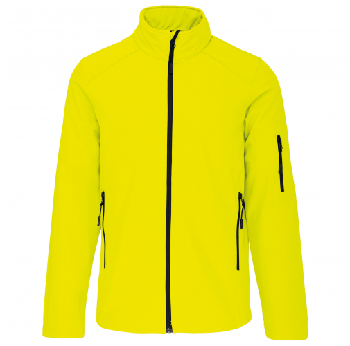 fluorescent yellow Chaqueta softshell hombre