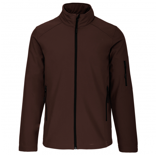 chocolate Chaqueta softshell hombre