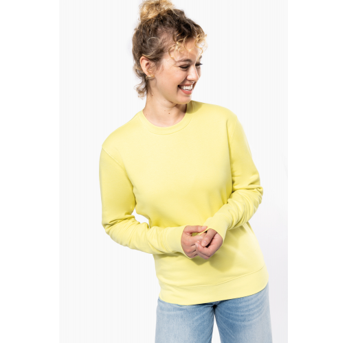Sudadera ecorresponsable de cuello redondo unisex