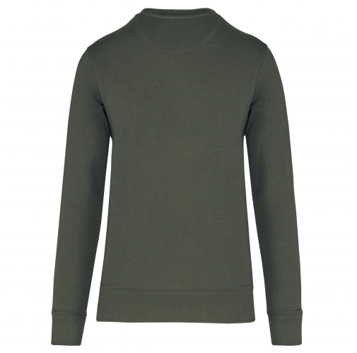dark khaki Sudadera ecorresponsable de cuello redondo unisex