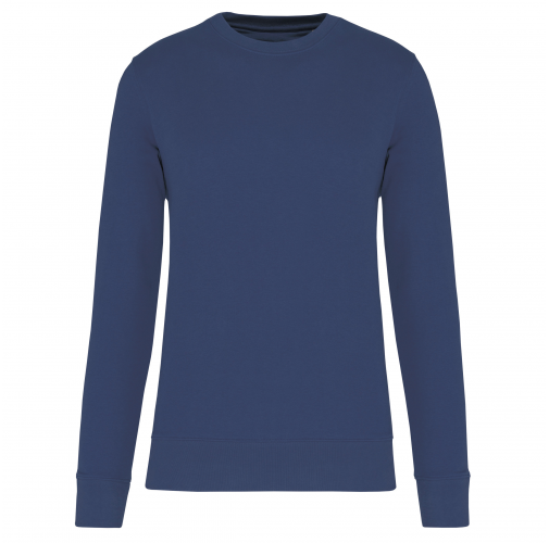 deep blue Sudadera ecorresponsable de cuello redondo unisex