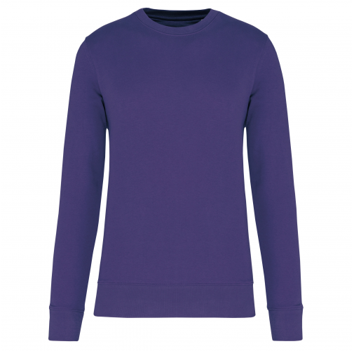 deep purple Sudadera ecorresponsable de cuello redondo unisex
