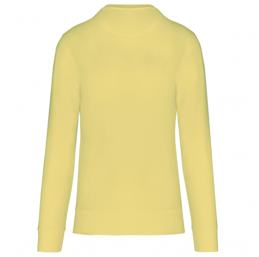 lemon yellow Sudadera ecorresponsable de cuello redondo unisex