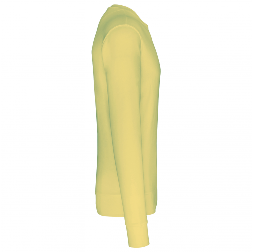 lemon yellow Sudadera ecorresponsable de cuello redondo unisex