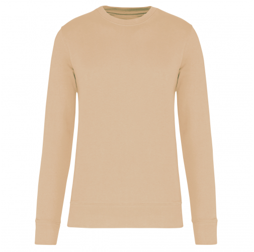 light sand Sudadera ecorresponsable de cuello redondo unisex