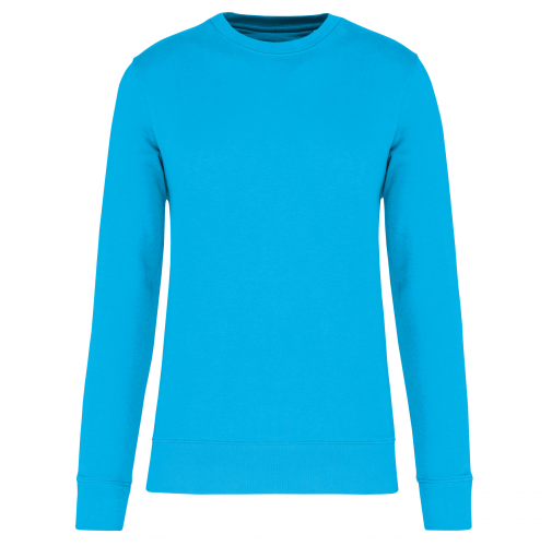 sea turquoise Sudadera ecorresponsable de cuello redondo unisex