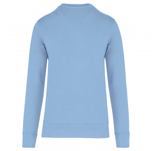 sky blue Sudadera ecorresponsable de cuello redondo unisex
