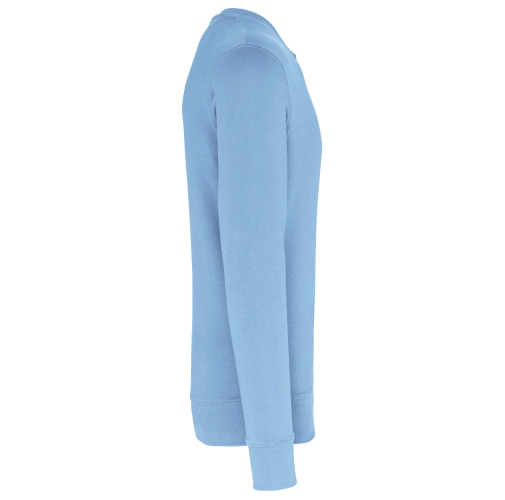 sky blue Sudadera ecorresponsable de cuello redondo unisex