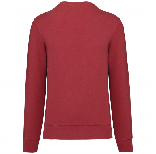 terracotta red Sudadera ecorresponsable de cuello redondo unisex