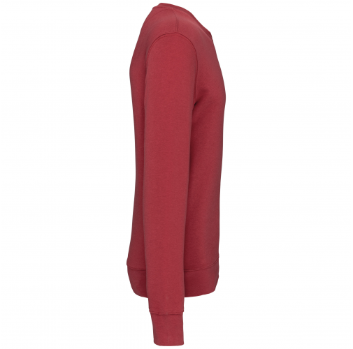 terracotta red Sudadera ecorresponsable de cuello redondo unisex