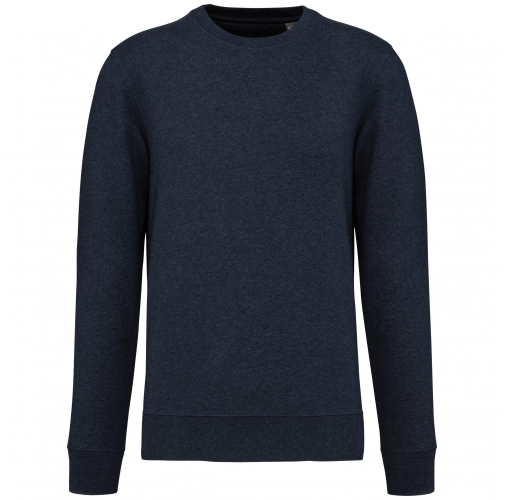 french navy heather Sudadera ecorresponsable de cuello redondo unisex