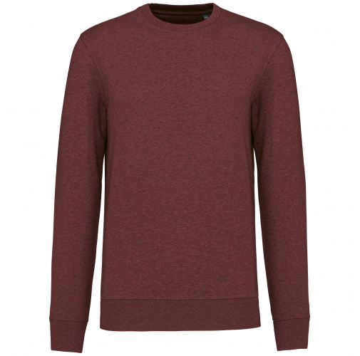wine heather Sudadera ecorresponsable de cuello redondo unisex