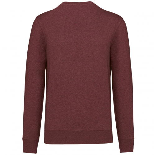wine heather Sudadera ecorresponsable de cuello redondo unisex
