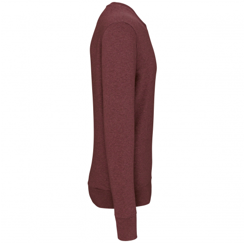 wine heather Sudadera ecorresponsable de cuello redondo unisex
