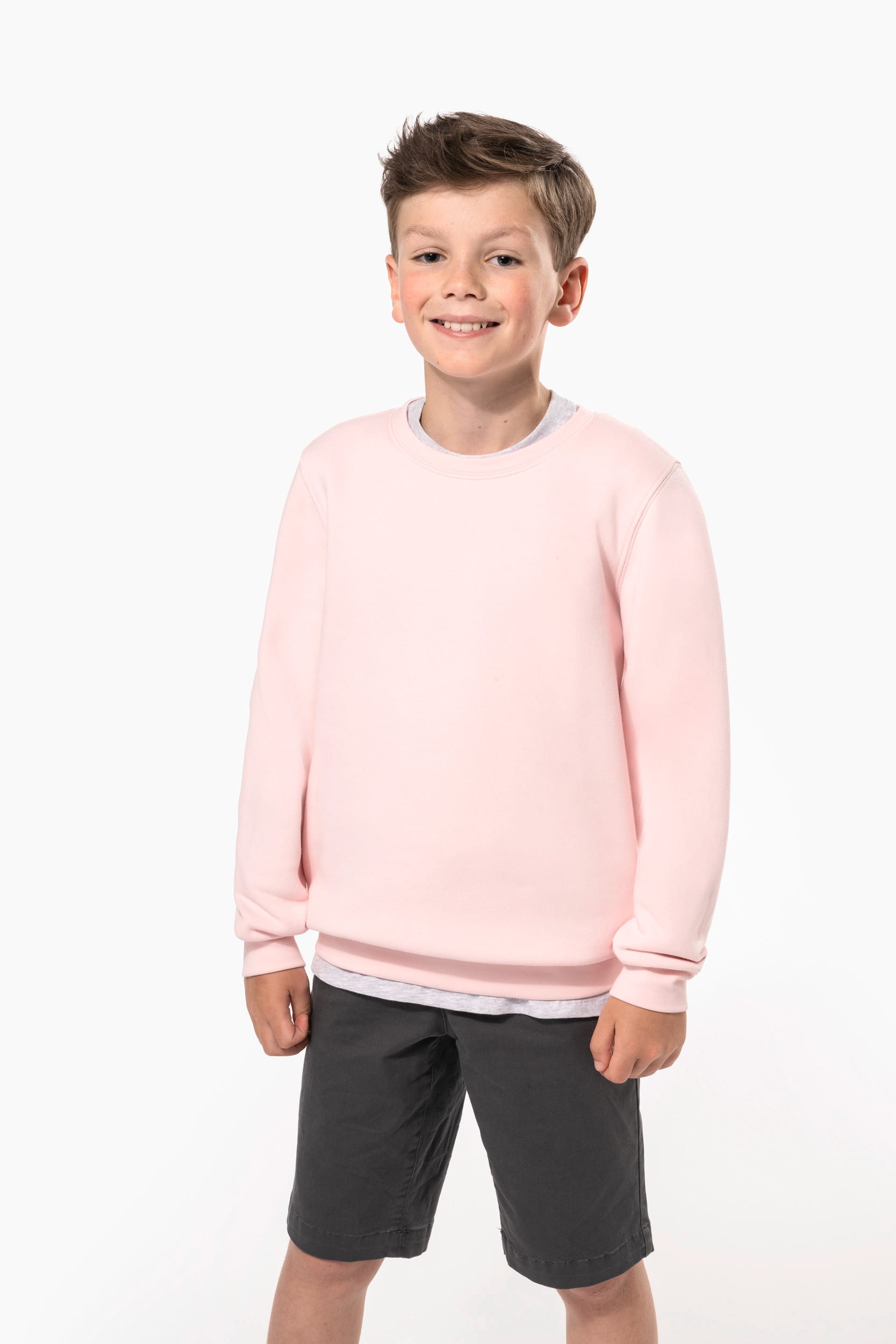 Sudadera cuello redondo ecorresponsable niños