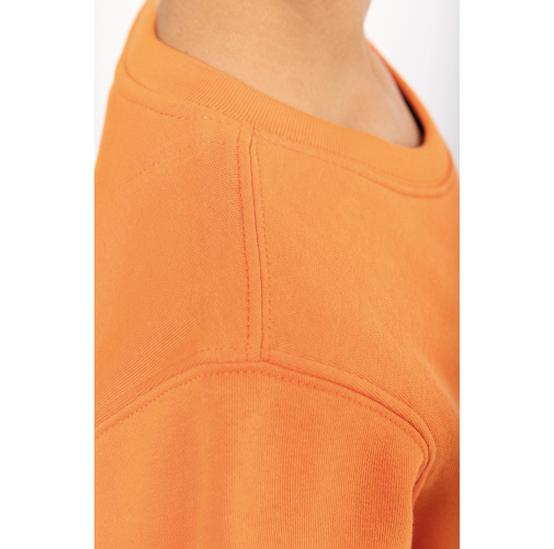 Sudadera cuello redondo ecorresponsable niños