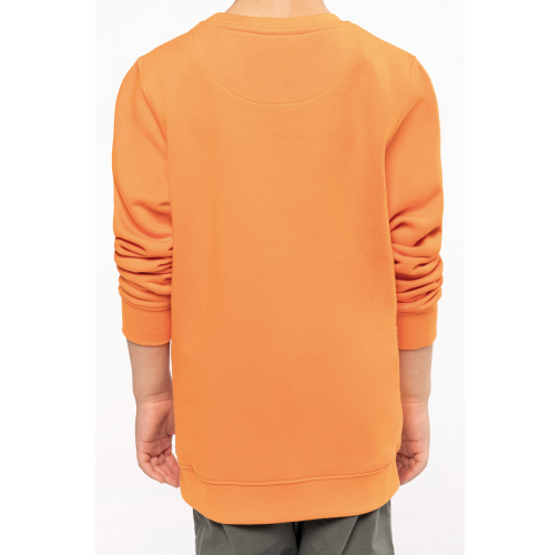 Sudadera cuello redondo ecorresponsable niños