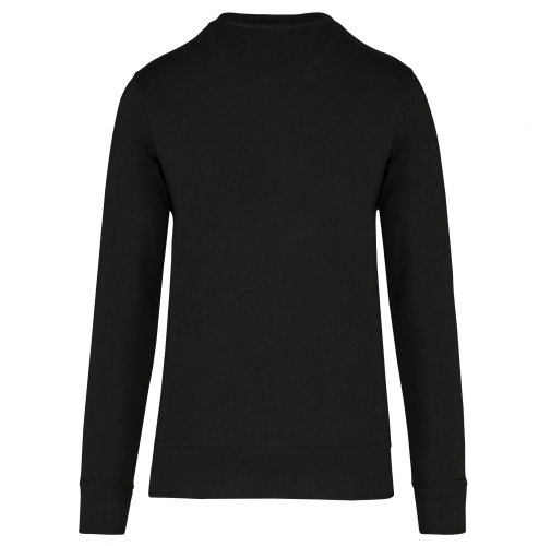 black Sudadera cuello redondo ecorresponsable niños
