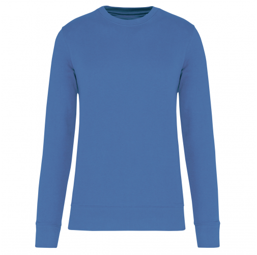 light royal blue Sudadera cuello redondo ecorresponsable niños