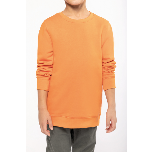 Sudadera cuello redondo ecorresponsable niños
