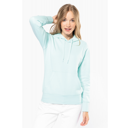 Sudadera capucha ecorresponsable mujer