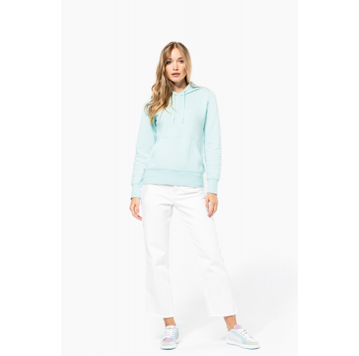 Sudadera capucha ecorresponsable mujer