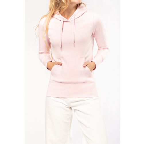 Sudadera capucha ecorresponsable mujer
