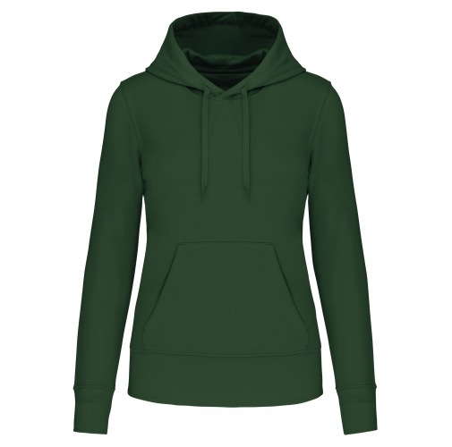 Sudadera capucha ecorresponsable mujer