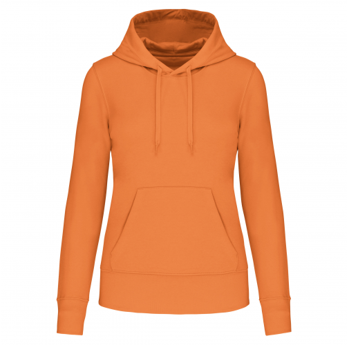 Sudadera capucha ecorresponsable mujer