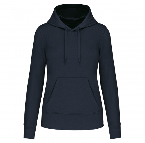 Sudadera capucha ecorresponsable mujer
